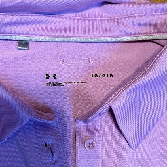 Under armour womens large tank purple ombre embroider Kapalua golf Hawaii nwot - Picture 4 of 8